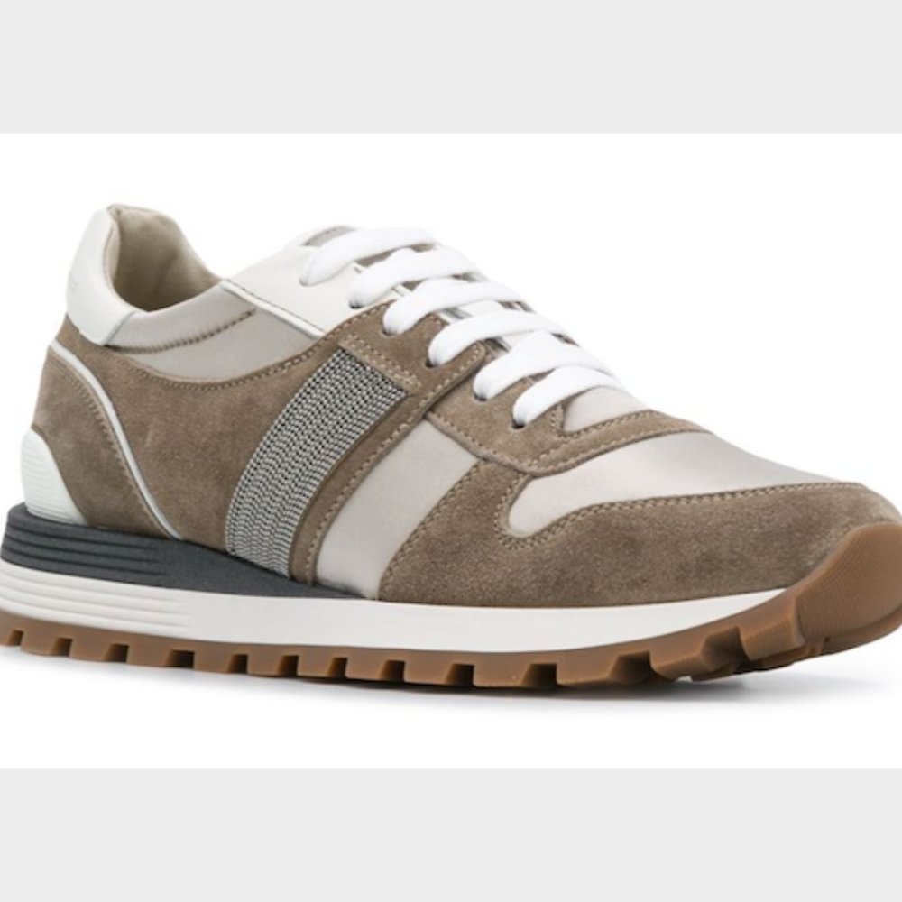 Brunello Cucinelli colour block low-top sneakers 6